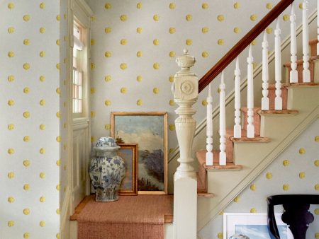 Chenille Dots Large  Wallpaper by Chris Benz - Yellow Discount