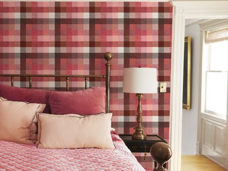 Bellport Madras Small  Wallpaper by Chris Benz - Rose Online Hot Sale