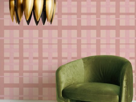 Crosstown Plaid  Wallpaper by Sarah Jessica Parker - Bleecker Blush Supply