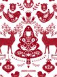 Annika  Scandinavian  Wallpaper by Nathan Turner - Red Fashion