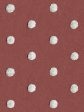 Chenille Dots Large  Wallpaper by Chris Benz - Red Online