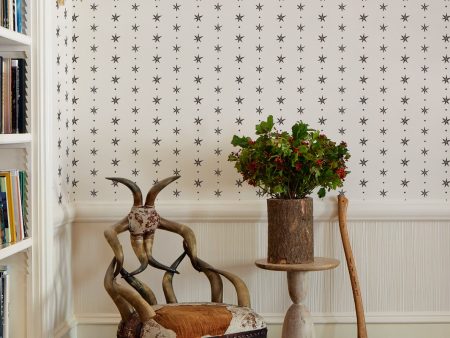 Rita s Stars  Wallpaper by Lingua Franca - Charcoal Moss Online Sale