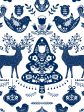 Annika  Scandinavian  Wallpaper by Nathan Turner - Navy Sale