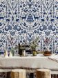 Annika  Scandinavian  Wallpaper by Nathan Turner - Navy Sale