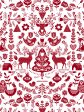 Annika  Scandinavian  Wallpaper by Nathan Turner - Red Fashion