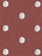 Chenille Dots Large  Wallpaper by Chris Benz - Red Online