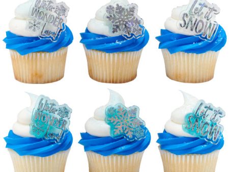 Winter Wonderland Assortment Cupcake Rings Fashion