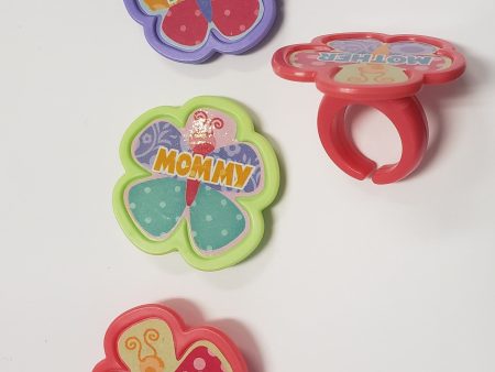 Flower Mother s Day Cupcake Rings (12ct) Sale