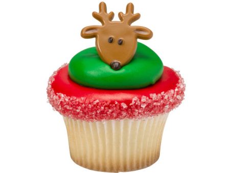 Reindeer Face Cupcake Rings Discount