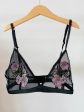 Black Flowerette Bralette Fashion