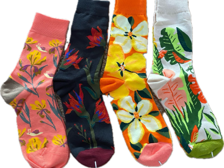 Mahalo Floral Socks Discount