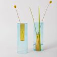 Block Design - Reversible Glass Vase - Large: Blue Yellow Online