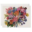 Happy Wedding Flowers Card Fashion