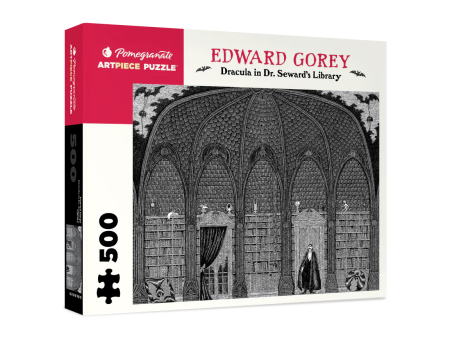 Edward Gorey: Dracula in Dr. Seward s Library 500-piece Jigsaw Puzzle Sale