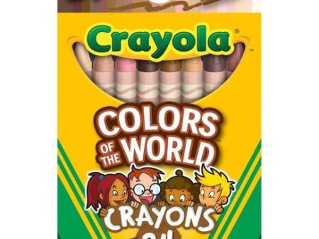 24 Count Crayola Colors of the World Crayons Online