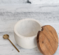 Fern Canister With Brass Spoon Online Hot Sale