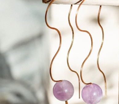 Crown Chakra:  I understand  Amethyst Earrings by Wild Sol Jewelry Supply