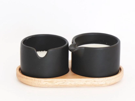 Bondi Black Cream & Sugar Set Online