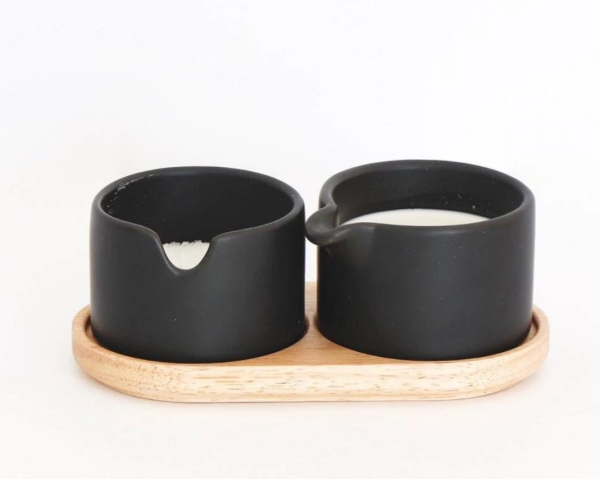 Bondi Black Cream & Sugar Set Online