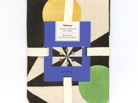 Roomytown Inc - Organic Cotton Tea Towel - Benson s Colour Hexagon Online Sale