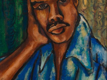 Self-Portrait, 1953  by David Driskell For Sale