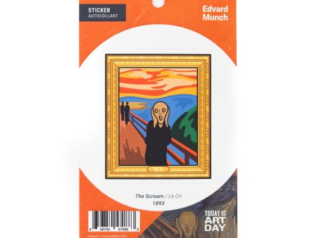 Today is Art Day - Sticker - The Scream - Edvard Munch For Sale