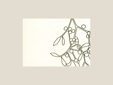 Kinaloon - Mistletoe letterpress card Online