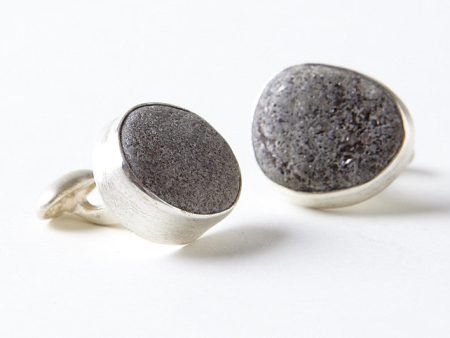 Beach Stone Cuff Links by Jen Nielsen Hot on Sale