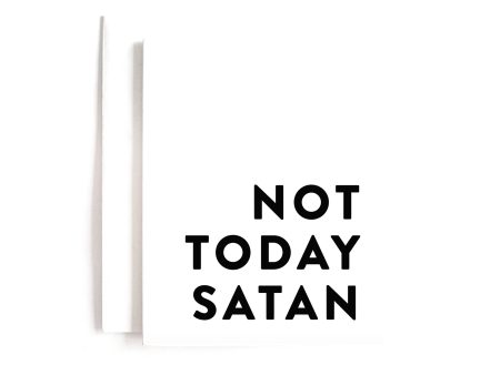 Not Today Satan Card Cheap