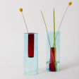 Block Design - Reversible Glass Vase - Large: Blue Red Supply