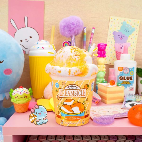 Dreamsicle Scented Ice Cream Pint Slime For Sale