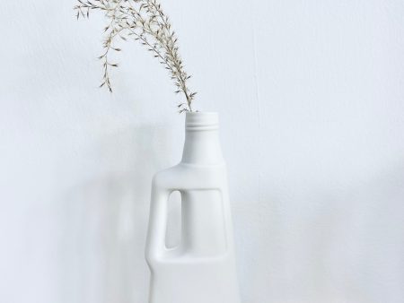 Revolver Vase in White Porcelain Cheap