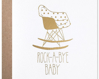 Rock A Bye Baby foil gold Online now