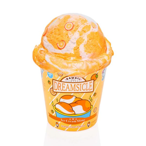 Dreamsicle Scented Ice Cream Pint Slime For Sale