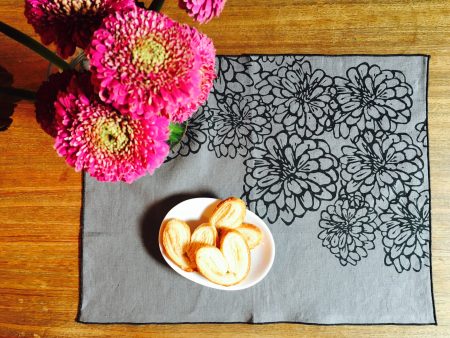 Napkin Placemat  Linen - Screen Print Online Sale