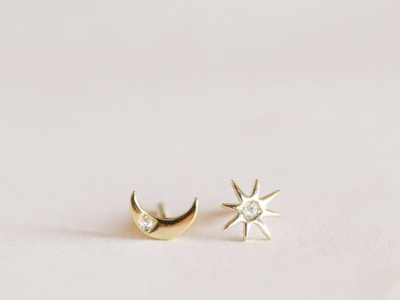 Sun & Moon Earrings Cheap