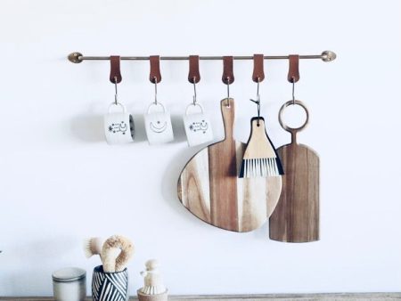 Brass & Leather Wall Hooks For Cheap