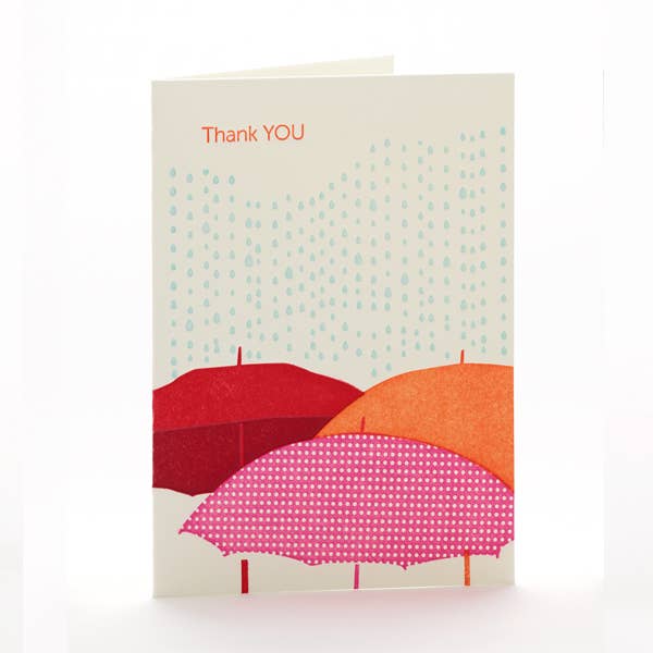 Thank You Umbrellas Notecard For Sale