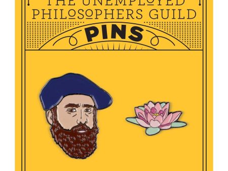 Unemployed Philosophers Guild - Monet and Water Lily Pin Set For Cheap