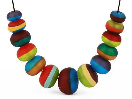 Soft stripes necklace -Multi-color Online Hot Sale