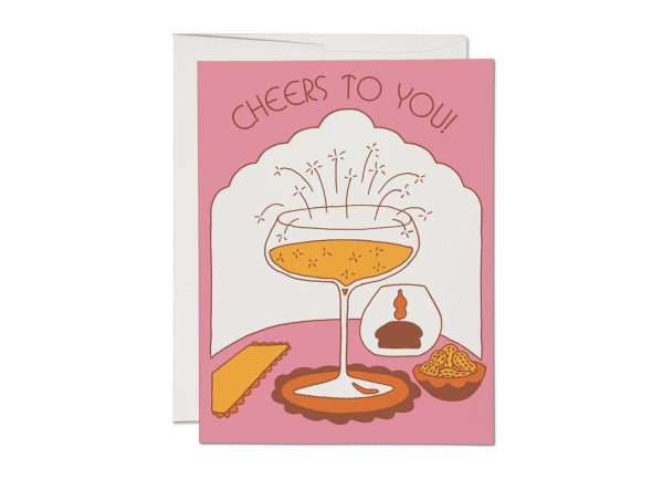 Cheers To You Greeting Card Online Sale