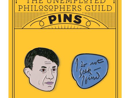 Unemployed Philosophers Guild - Picasso and Quote Enamel Pin Set Online now