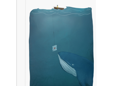 Love Note Whale Greeting Card Fashion