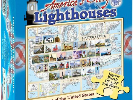 Lighthouses - America s Story 550 pieces Online Hot Sale