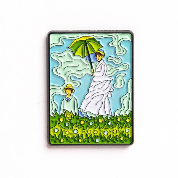 Today is Art Day - Pin - Woman with Parasol - Monet Hot on Sale