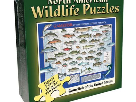 North American Wildlife Jigsaw Puzzle - Gamefish For Sale