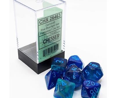 GEMINI® POLYHEDRAL BLUE-BLUE LIGHT BLUE LUMINARY™ 7-DIE SET 26463 Online now