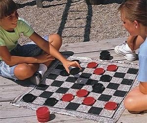 Jumbo Checkers Rug For Discount