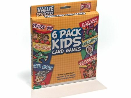 Bicycle Kids Standard Index Playing Cards 6 Set Variety Pack Online now