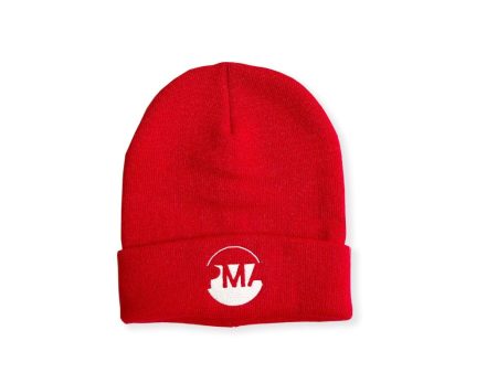 PMA Red Logo Knit Hat For Discount